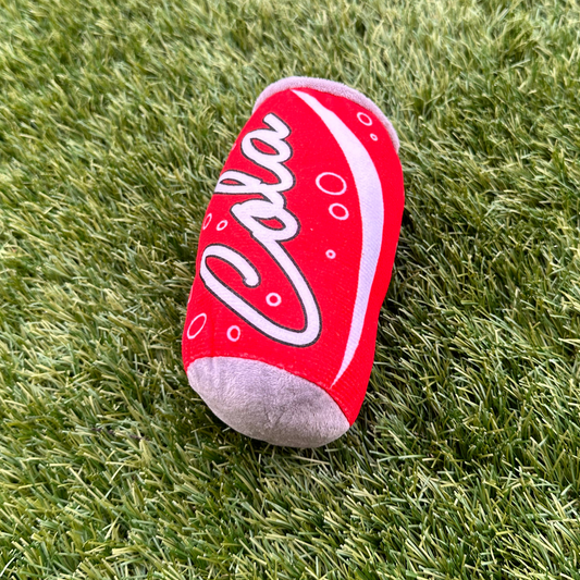 Cola Soda Can - Plush Squeaky Toy