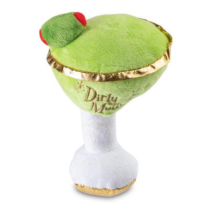 “Dirty Muttini” Cocktail - Plush Squeaky Toy