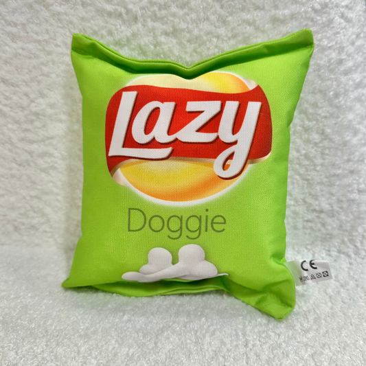 “Lazy Dogs Chips” - Plush Squeaky Toy