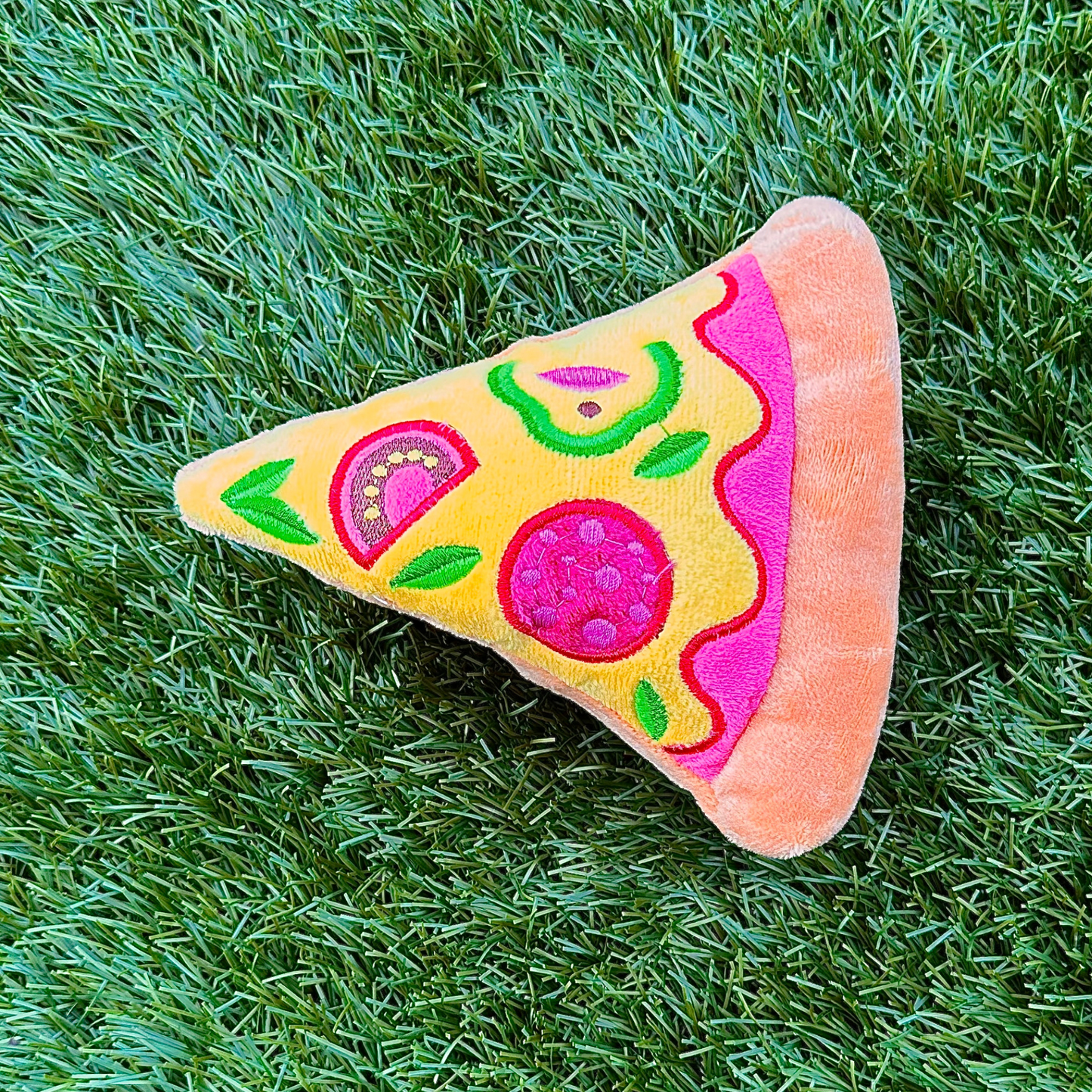 "Pupperoni Pizza” - Plush Squeaky Toy