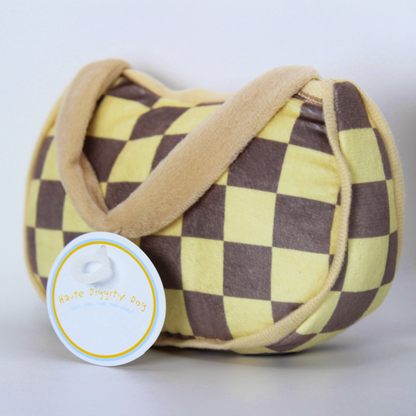 “Chewy Vuiton” Purse - Plush Squeaky Toy