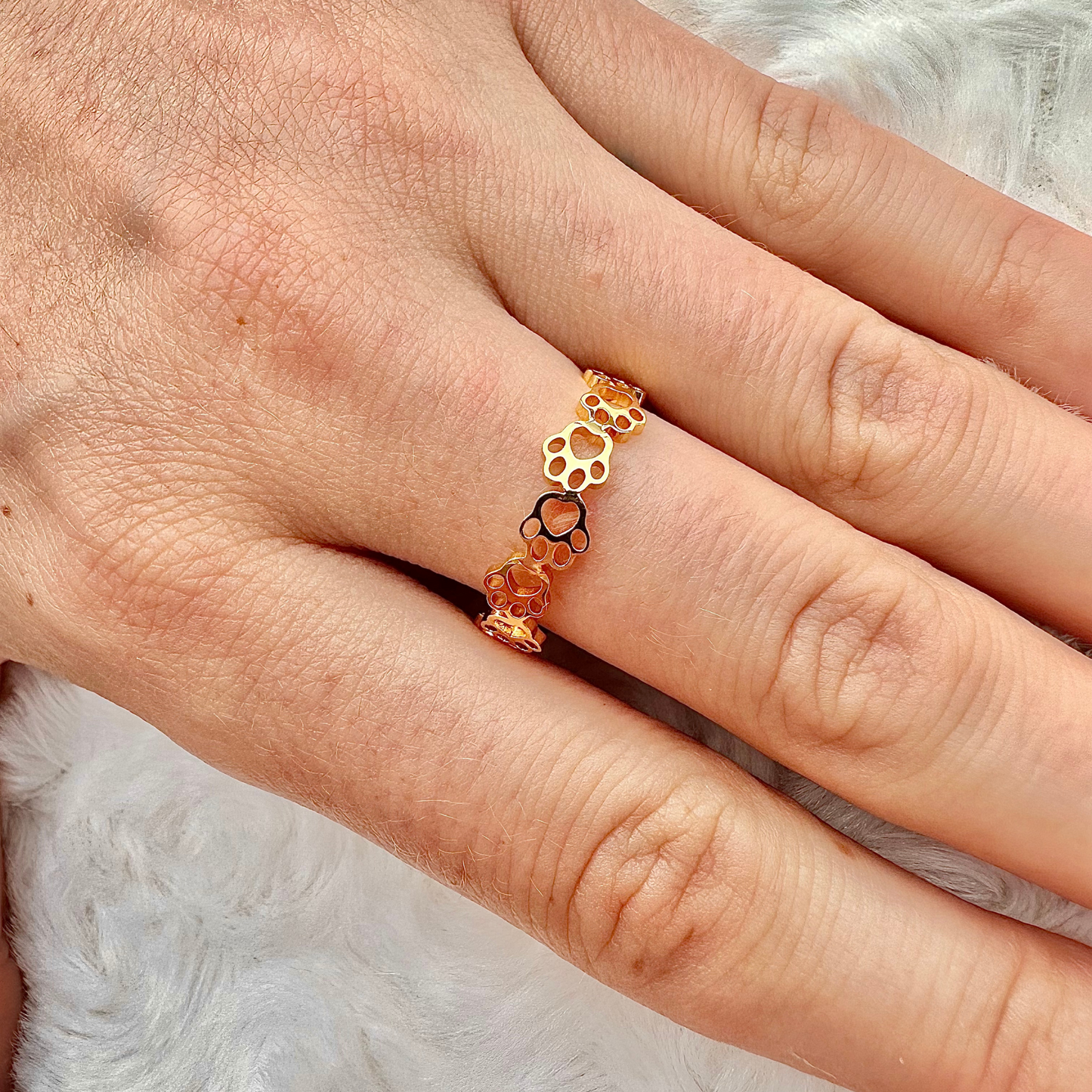 "Eternal Pawprints" Ring