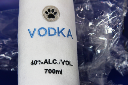 Vodka Bottle - Plush Squeaky Toy