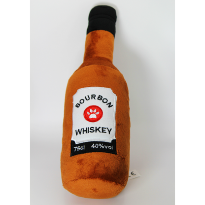 Whiskey Bottle - Plush Squeaky Toy